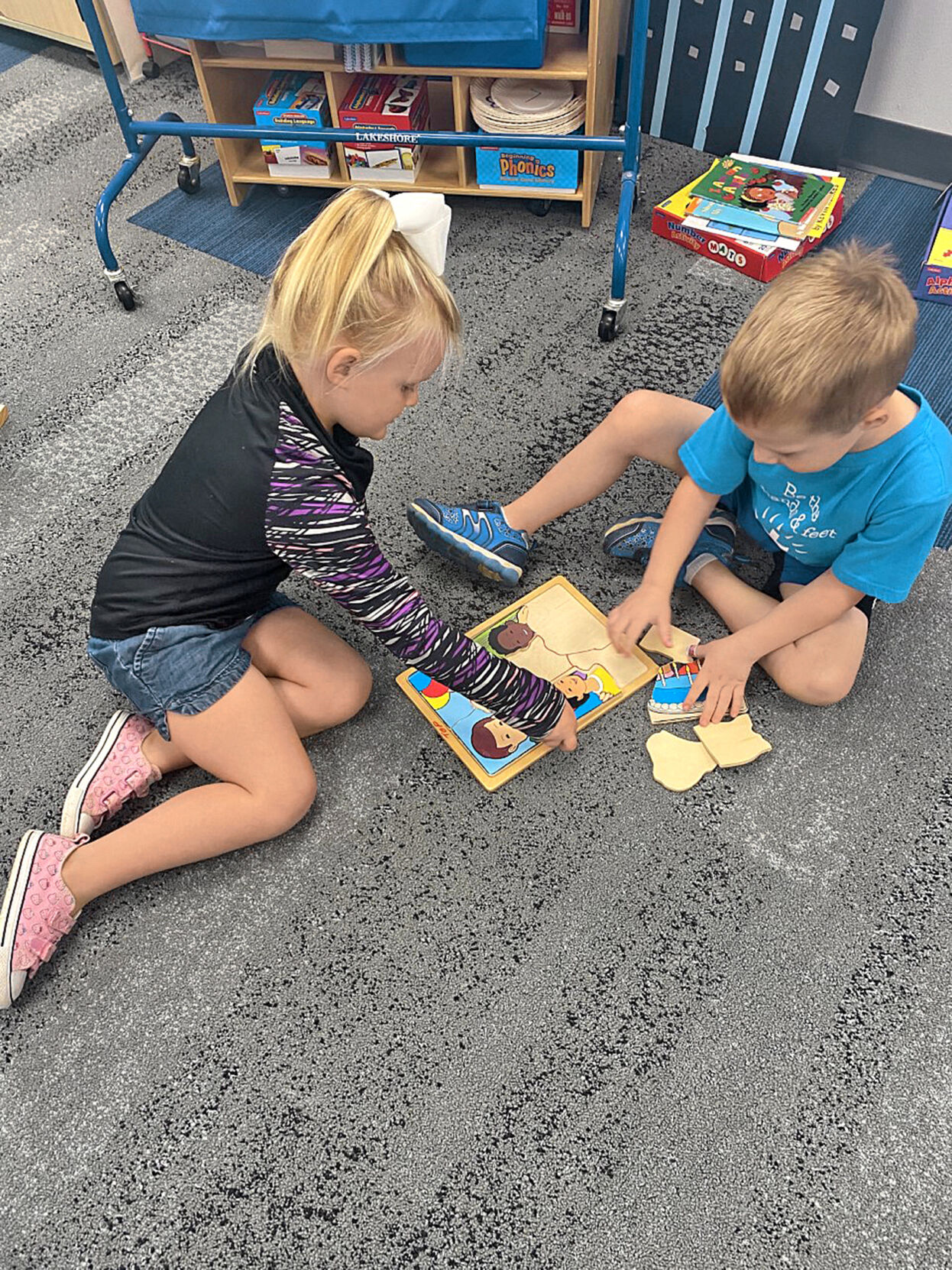Little Hawks Preschool students play